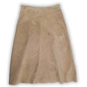 Suede Midi Skirt